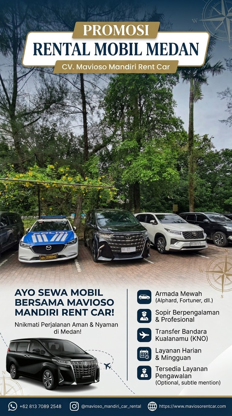 Sewa Mobil Menteri UMKM RI 27 Medan & Pengawalan VVIP Standar Kedinasan Terbaik Bersama CV. Mavioso Mandiri